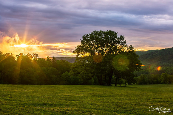 Cades Cove Sunset