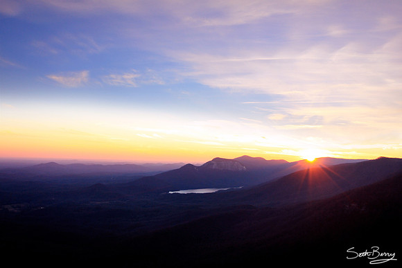 Caesars Head Sunset