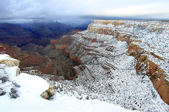 Snowy Grand Canyon