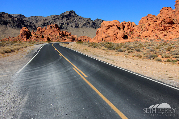 Dirt Blown Desert Road