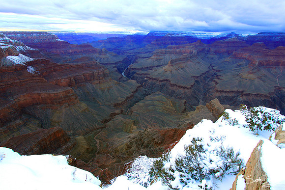 Snowy Grand Canyon