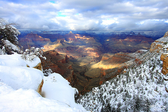 Snowy Grand Canyon