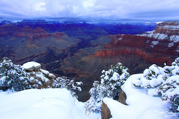 Snowy Grand Canyon