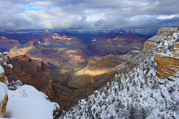 Snowy Grand Canyon