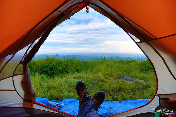 Camping on Black Balsam
