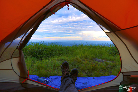 Camping on Black Balsam