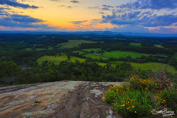 Glassy Mountain Sunset