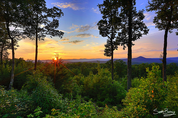 Sunset at Keowee Mountain
