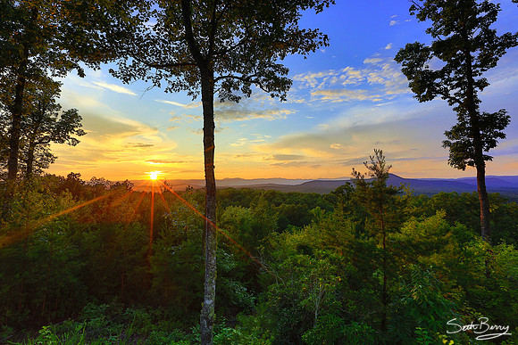 Sunset at Keowee Mountain