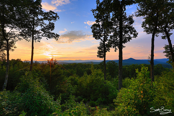 Sunset at Keowee Mountain