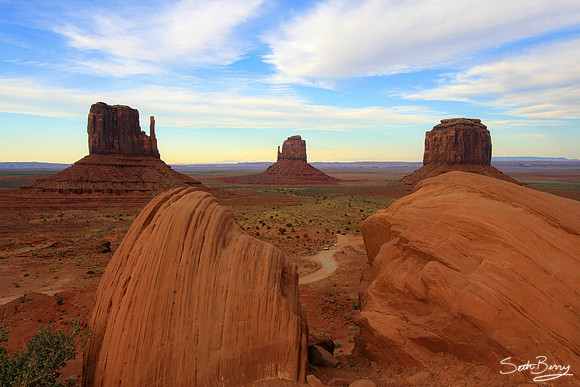 Sunset at Monument Valley