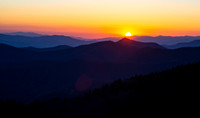 Cowee Mountain Overlook Sunset