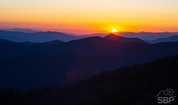 Cowee Mountain Overlook Sunset