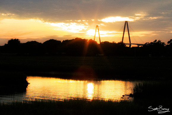 Cooper River Bridge Sunset