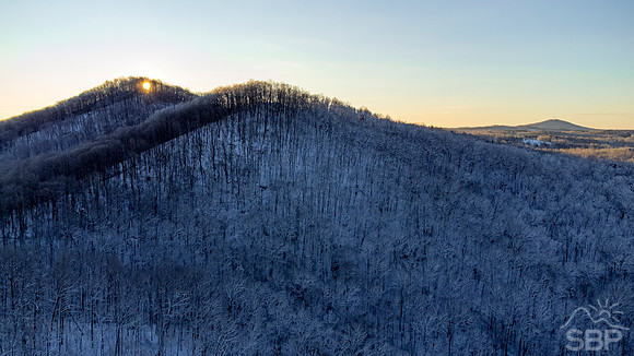 Snowy Sunrise on Keowee Mountain