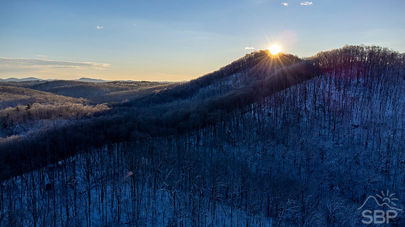 Snowy Sunrise on Keowee Mountain