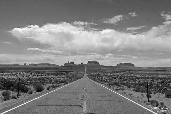 Mile Marker 13 | Monument Valley 5 B&W